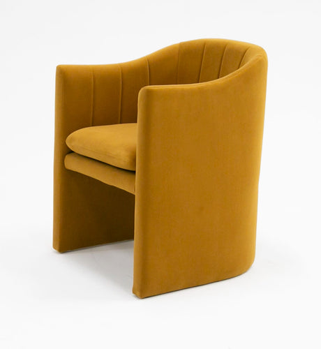 Vig Furniture Modrest Danube - Modern Burnt Orange Fabric Dining Chair