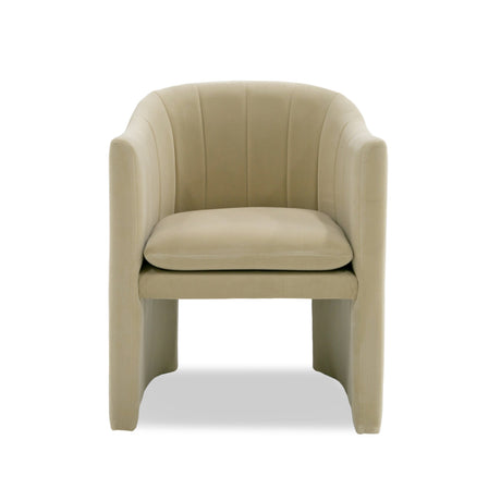 Vig Furniture Modrest Danube - Modern Beige Fabric Dining Chair