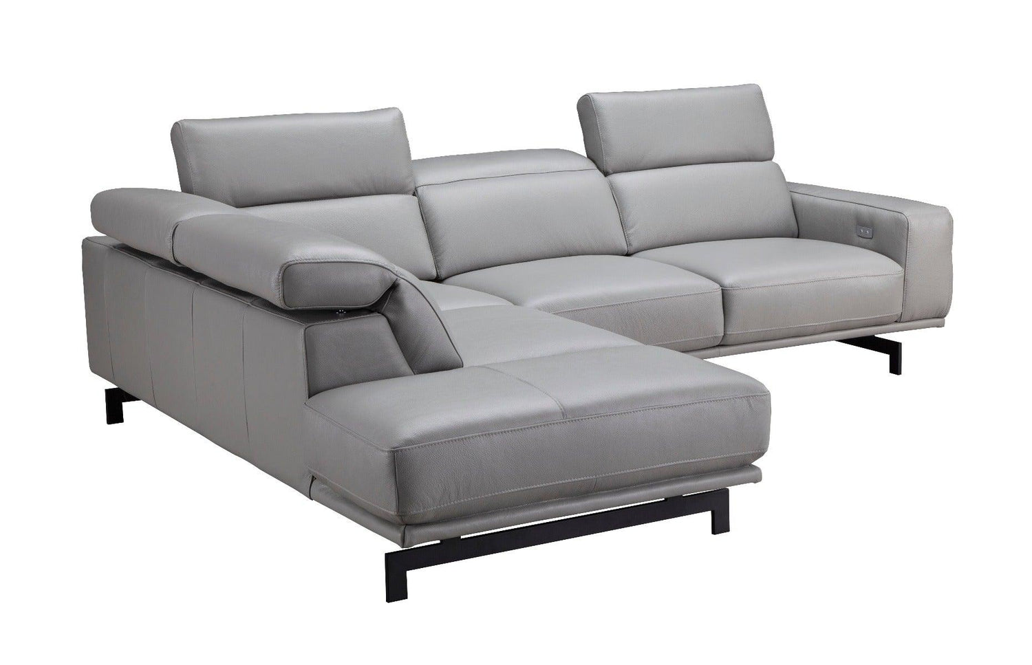 Davenport Light Grey Sectional In Left Facing - 17981 - Lhfc | J&M | Home Elegance USA