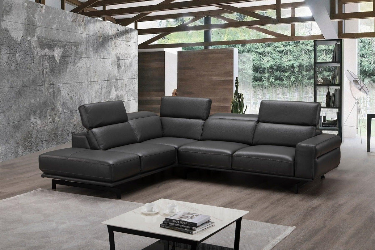 Davenport Slate Grey Sectional In Left Facing - 18875 - Lhfc | J&M | Home Elegance USA