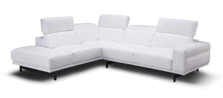 Davenport Snow White Sectional In Left Facing - 17988 - Lhfc | J&M | Home Elegance USA
