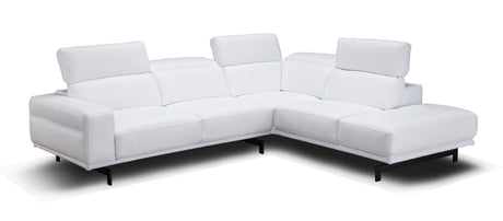 Davenport Snow White Sectional In Right Facing - 17988 - Rhfc | J&M | Home Elegance USA
