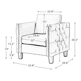 Quiteria Club Chair-BROWN - Home Elegance USA