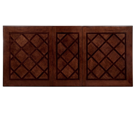 Traditional Dining Table 1pc Brown Cherry Finish Double Pedestal Base Separate Extension Leaf Dining Furniture - Home Elegance USA