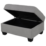 Orisfur. Modern Sectional Sofa with Reversible Chaise, L Shaped  Couch Set with Storage Ottoman and Two Cup Holders for Living Room - Home Elegance USA