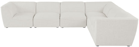 Miramar - Modular Sectional 6 Piece - Cream - Fabric - Home Elegance USA