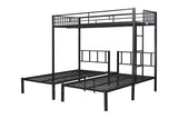 Triple twin bunk bed, can be separated into 3 twin beds - Home Elegance USA