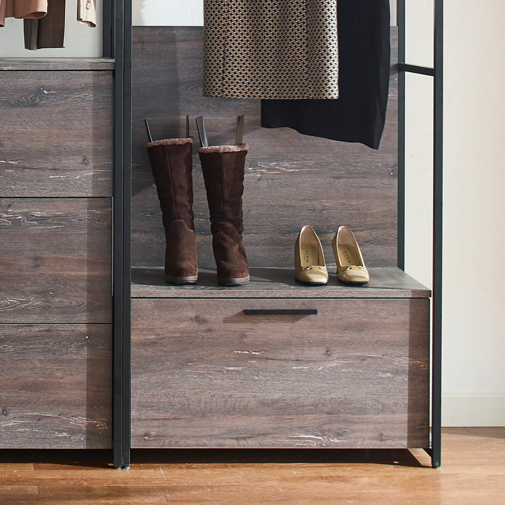 Monica Wood Walk-in Closet System - Home Elegance USA