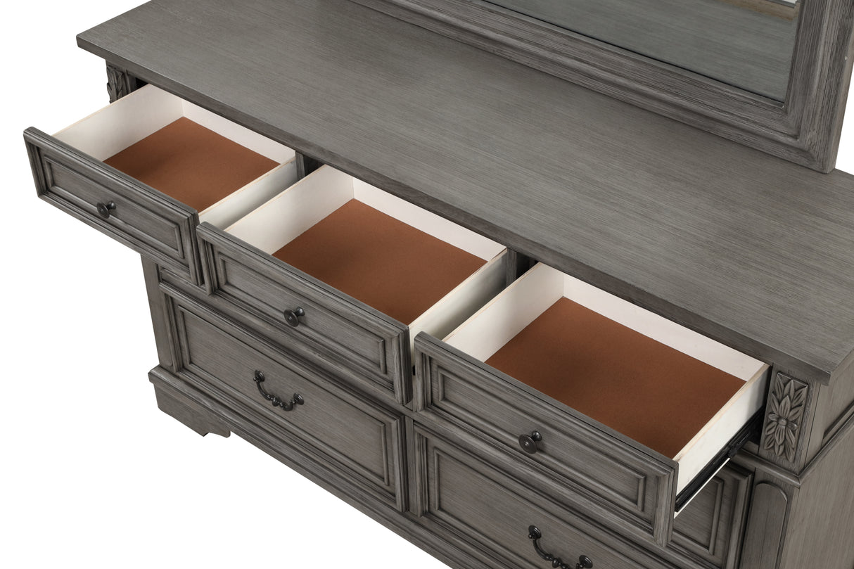 Grace Dresser in Gray - Home Elegance USA