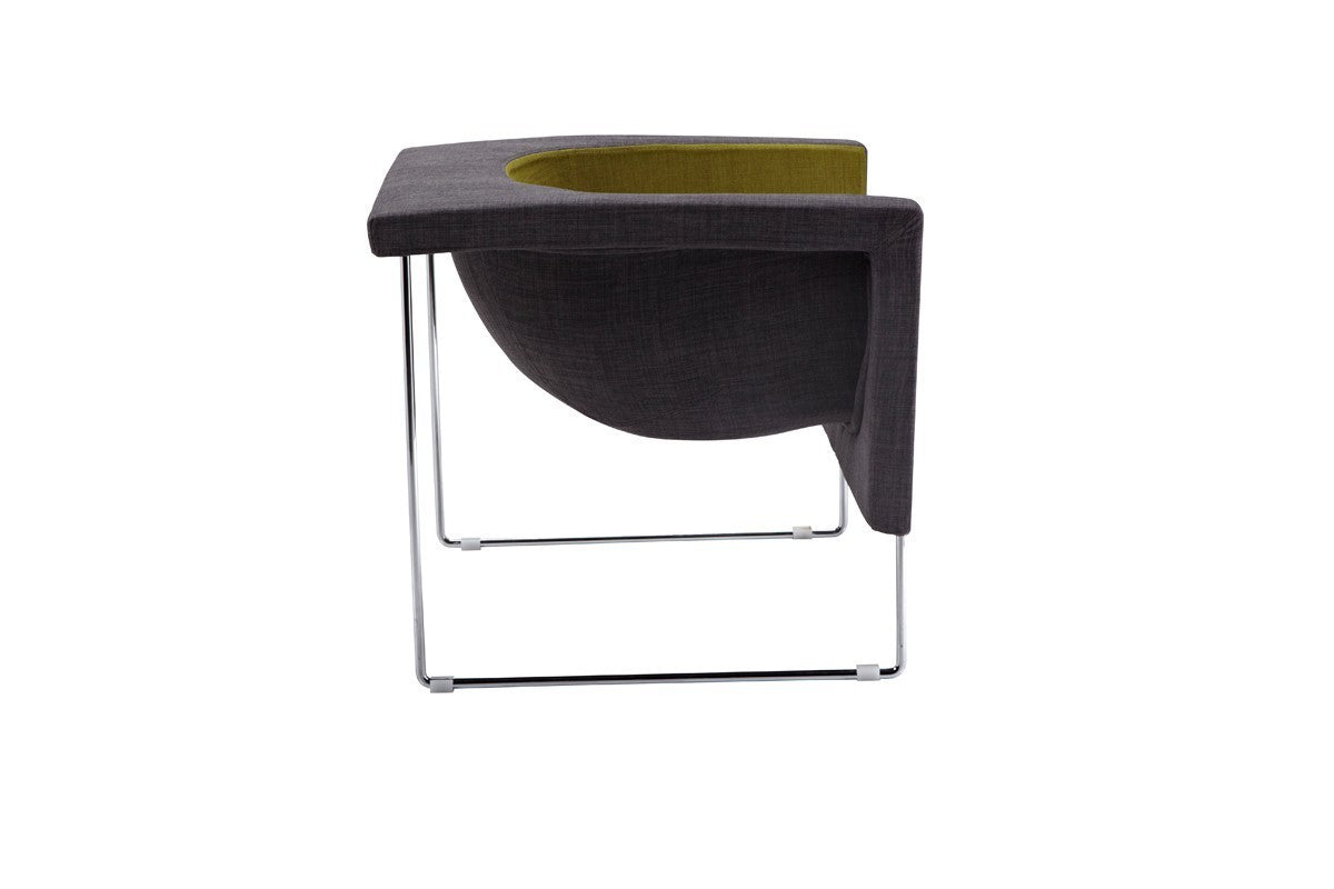 Modrest Tulane Grey & Green Accent Chair - Home Elegance USA