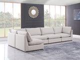 Mackenzie - Modular Sectional 5 Piece - Beige - Fabric - Home Elegance USA