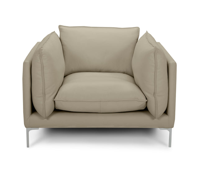 Vig Furniture Divani Casa Harvest - Modern Taupe Full Leather Chair
