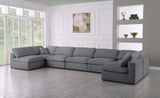 Serene - Cloud Modular Sectional 7 Piece - Grey - Home Elegance USA