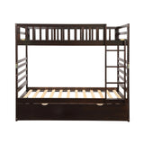 Orisfur. Twin Bunk Beds for Kids with Safety Rail and Movable Trundle bed - Home Elegance USA