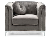 Glory Furniture Pompano G782A-C Chair , DARK GRAY - Home Elegance USA