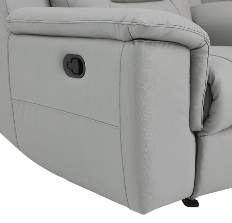 Global United  Modern Reclining Leather Air Upholstered Chair