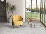 Velvet Barrel Chair - Home Elegance USA