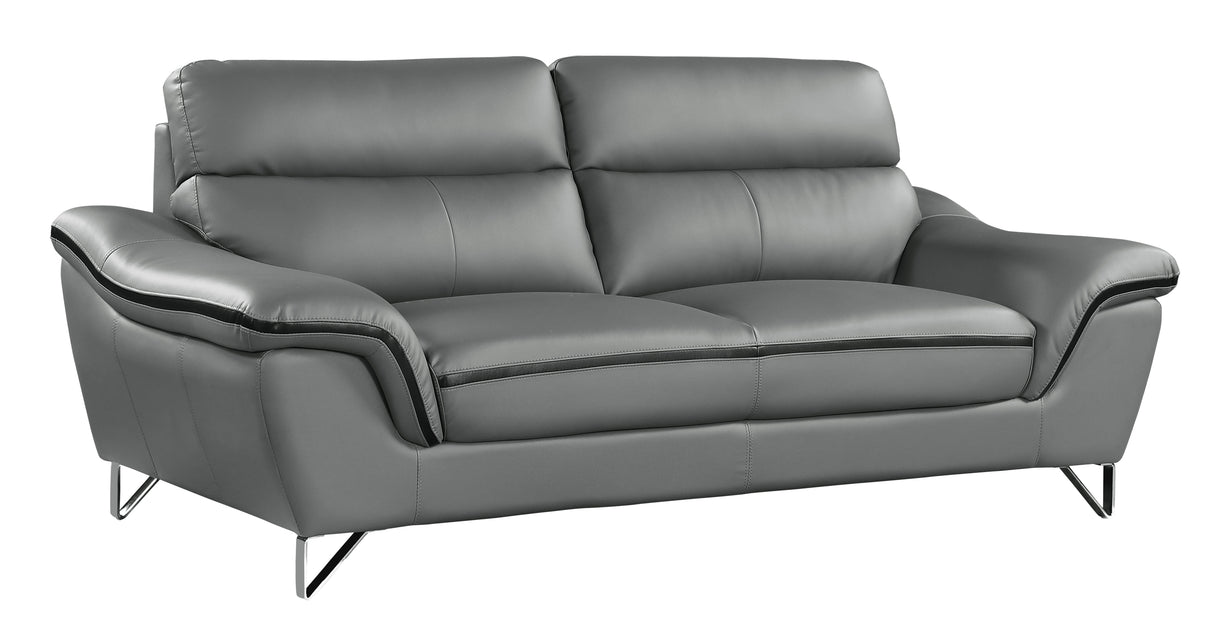 Genuine Leather Loveseat Home Elegance USA