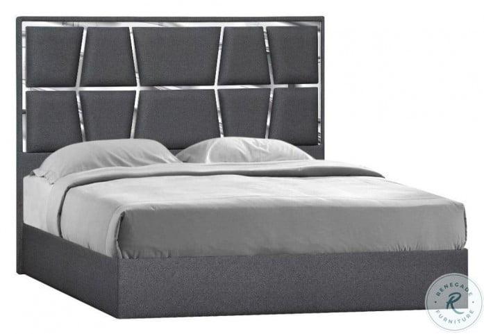 Degas King Bed In Charcoal - 18720K | J&M | Home Elegance USA