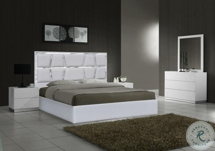 Degas Queen Bed In Silver Grey - 18721Q | J&M | Home Elegance USA