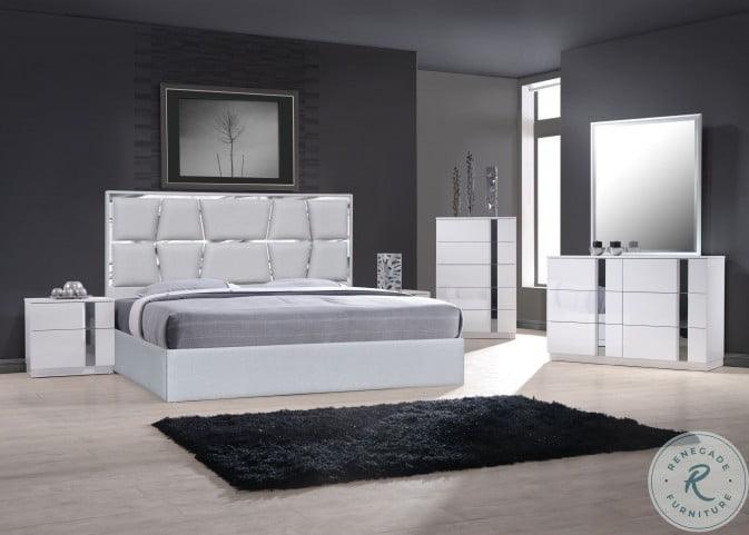 Degas King Bed In Silver Grey - 18721K | J&M | Home Elegance USA