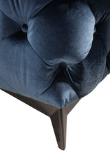 Divani Casa Delilah Modern Blue Fabric Loveseat Vgca1546 - Blu - Love | Home Elegance USA