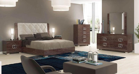 Esf Furniture - Prestige 3 Piece Deluxe Eastern King Sleigh Bedroom Set - Deluxe-Ek-3Set