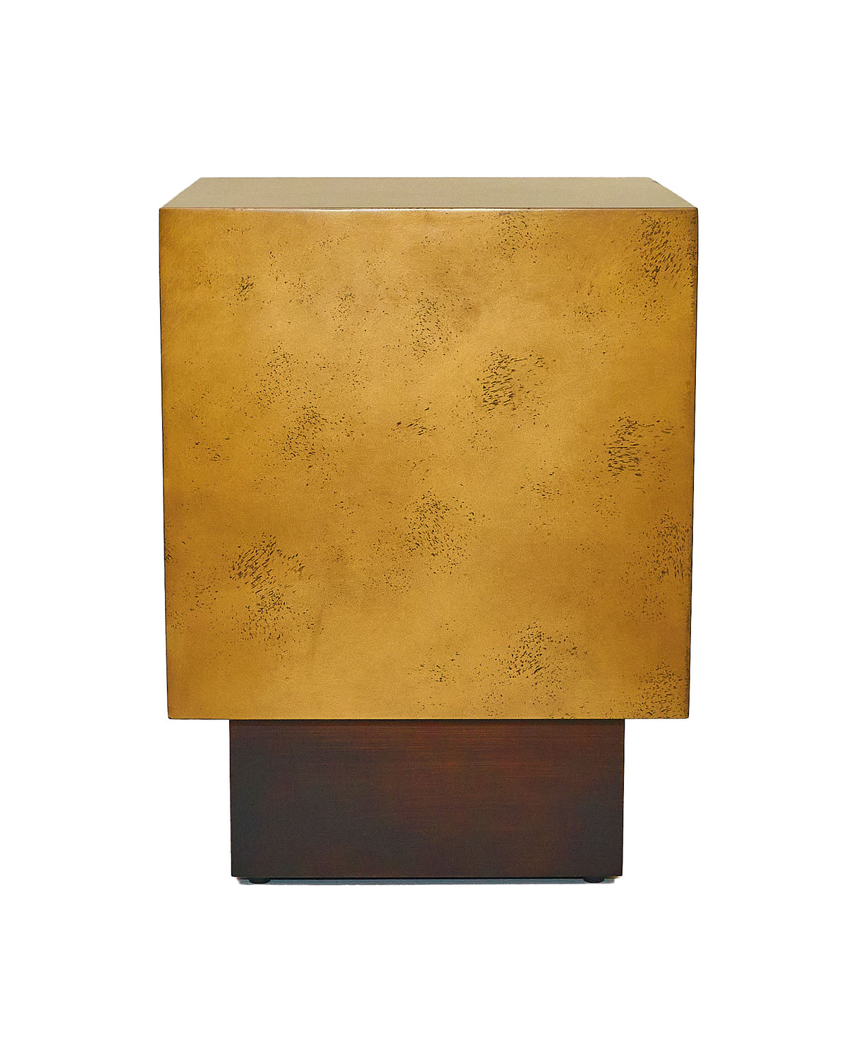 Vig Furniture Modrest Derek - Modern Metal & Antique Copper End Table
