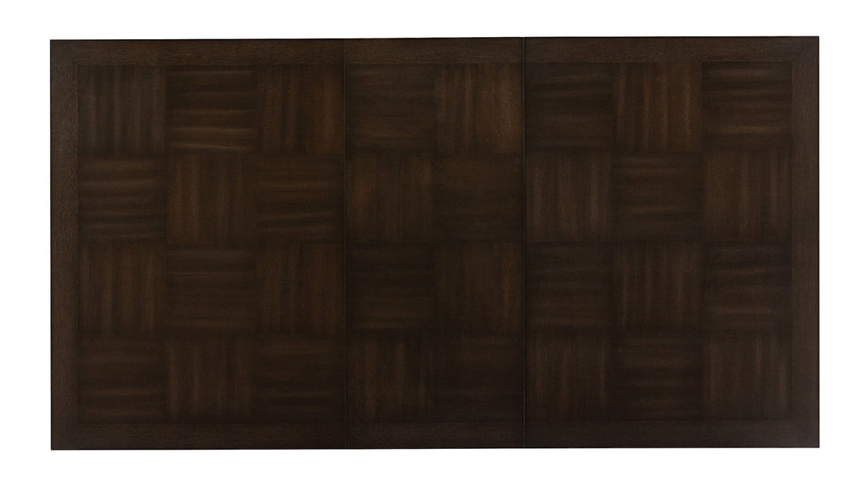 Contemporary Design Dark Brown Finish 1pc Dining Table with Separate Extension Leaf Wooden Dining Furniture - Home Elegance USA