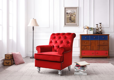 Glory Furniture Anna G0811-C Accent Arm Chair , RED - Home Elegance USA