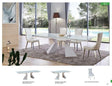 Modern 5 Piece Extandable Dining Room Set - 992Diningtable-5Set | ESF