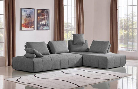 Divani Casa Edgar Modern Grey Fabric Modular Sectional Sofa Vgmb - 1765 - Gry | Home Elegance USA
