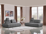 Divani Casa Edgar Modern Grey Fabric Modular Sectional Sofa Vgmb - 1765 - Gry | Home Elegance USA