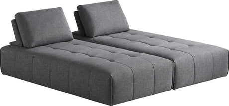 Divani Casa Edgar Modern Grey Fabric Modular Sectional Sofa Vgmb-1765-Gry