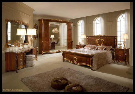 Arredoclassic Italy Donatello 4 Piece King Bedroom Set - Donatellok - 4Set | ESF | Home Elegance USA
