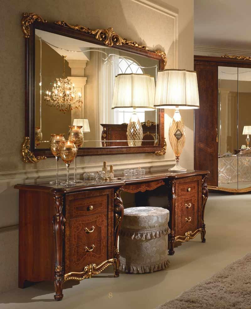 Esf Furniture - Arredoclassic Italy Donatello Vanity Dresser With Mirror - Donatellovdm