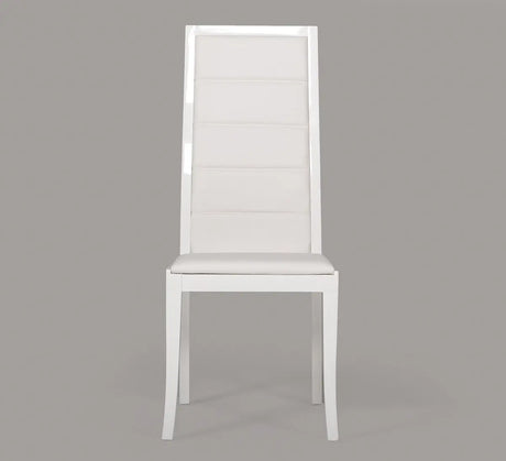 9007 Contemporary White Leatherette Dining Chairs (Set Of 2) Vggu9007Ch - Wht - VGGU9007CH - WHT - Home Elegance USA - 5