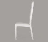 9007 Contemporary White Leatherette Dining Chairs (Set Of 2) Vggu9007Ch - Wht - VGGU9007CH - WHT - Home Elegance USA - 6