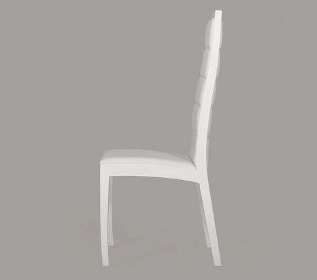 9007 Contemporary White Leatherette Dining Chairs (Set Of 2) Vggu9007Ch - Wht - VGGU9007CH - WHT - Home Elegance USA - 6