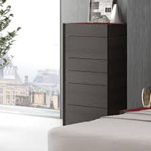 J&M Furniture - Lagos Natural Light Grey Lacquer Eastern King 3 Piece Platform Bedroom Set - 17867250-K-3Set