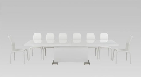 Vig Furniture - Bono Modern White Dining Table - Vggu-Bono2