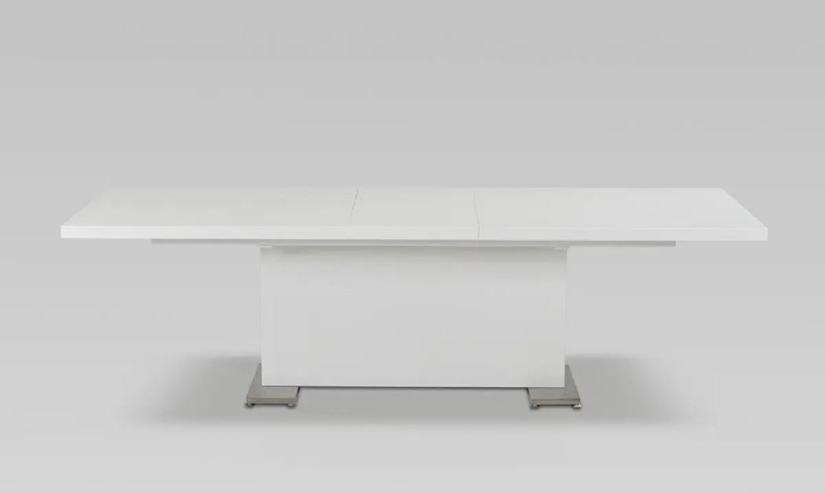 Vig Furniture - Bono Modern White Dining Table - Vggu-Bono2