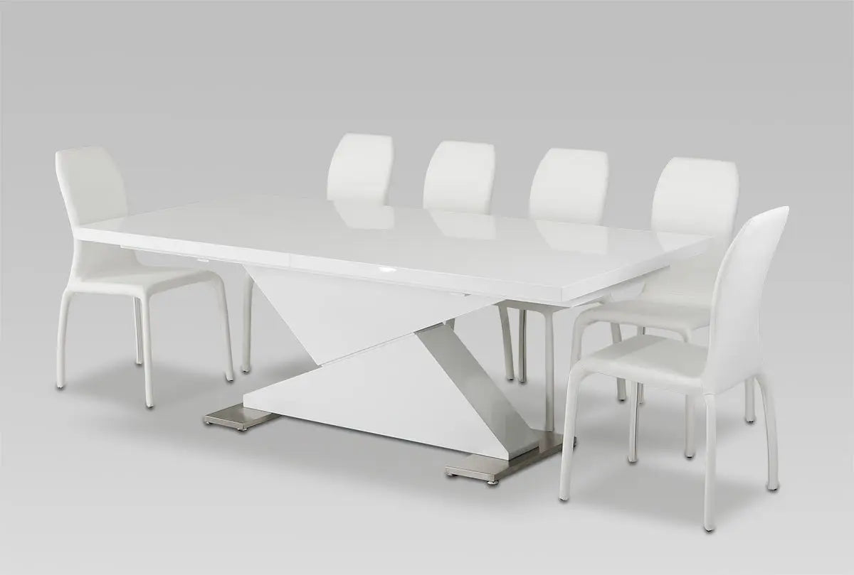 Vig Furniture - Bono "Z" - Modern White Dining Table - Vggubono