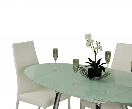 Vig Furniture - Modrest Brunch Modern White Extendable Dining Table - Vggu2607