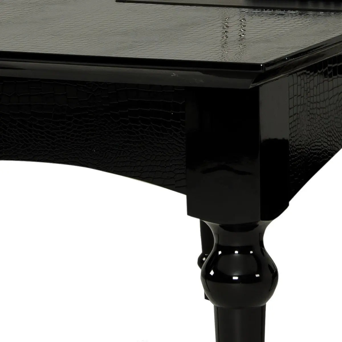 Aa701 - 180 Armani Black Lacquer Crocodile Desk Vgunaa701 - 180 | Home Elegance USA