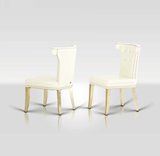 A&X Beatrice White Leather Dining Chair | Home Elegance USA