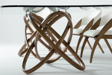 Modrest Mason & Lucas Modern Walnut Dining Table Set Vgcsmason-Set | VIG