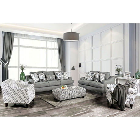 Verne - Sofa & Loveseat - Bluish Gray - Home Elegance USA