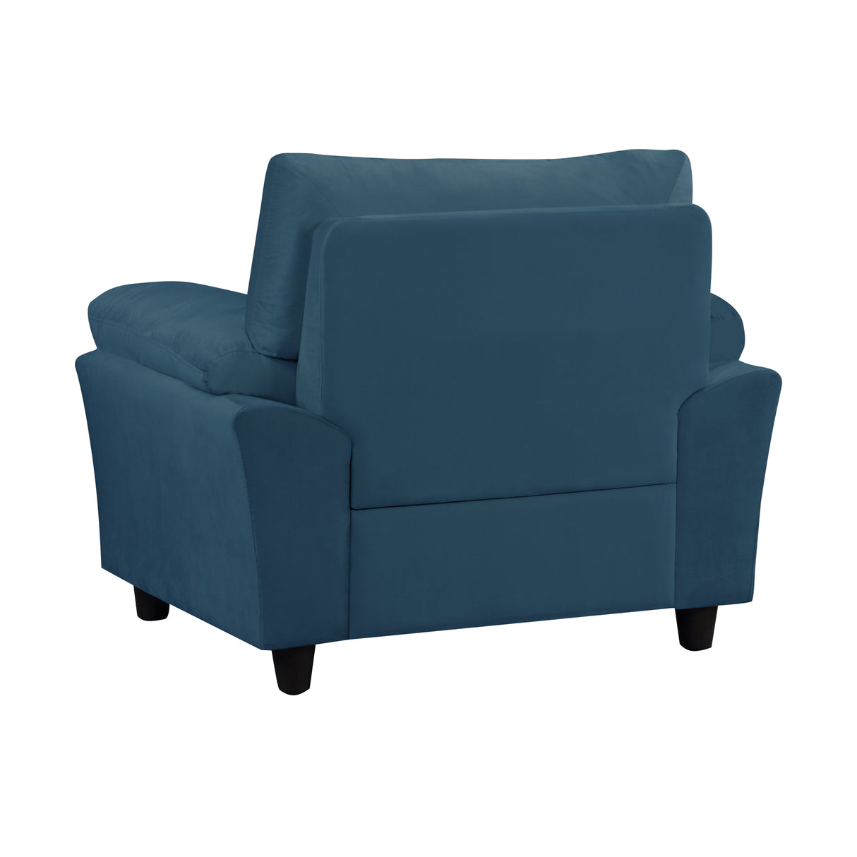 Single Seater sofa Velvet Super Cozy Upholstered Couch for Living Room, Bedroom, Office, Blue Home Elegance USA