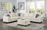 Cajeme - Sectional - Beige - Home Elegance USA